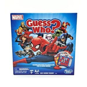 Hasbro Marvel Guess Who? 2015 Superhero Matching Board Game Complete Ages 5+